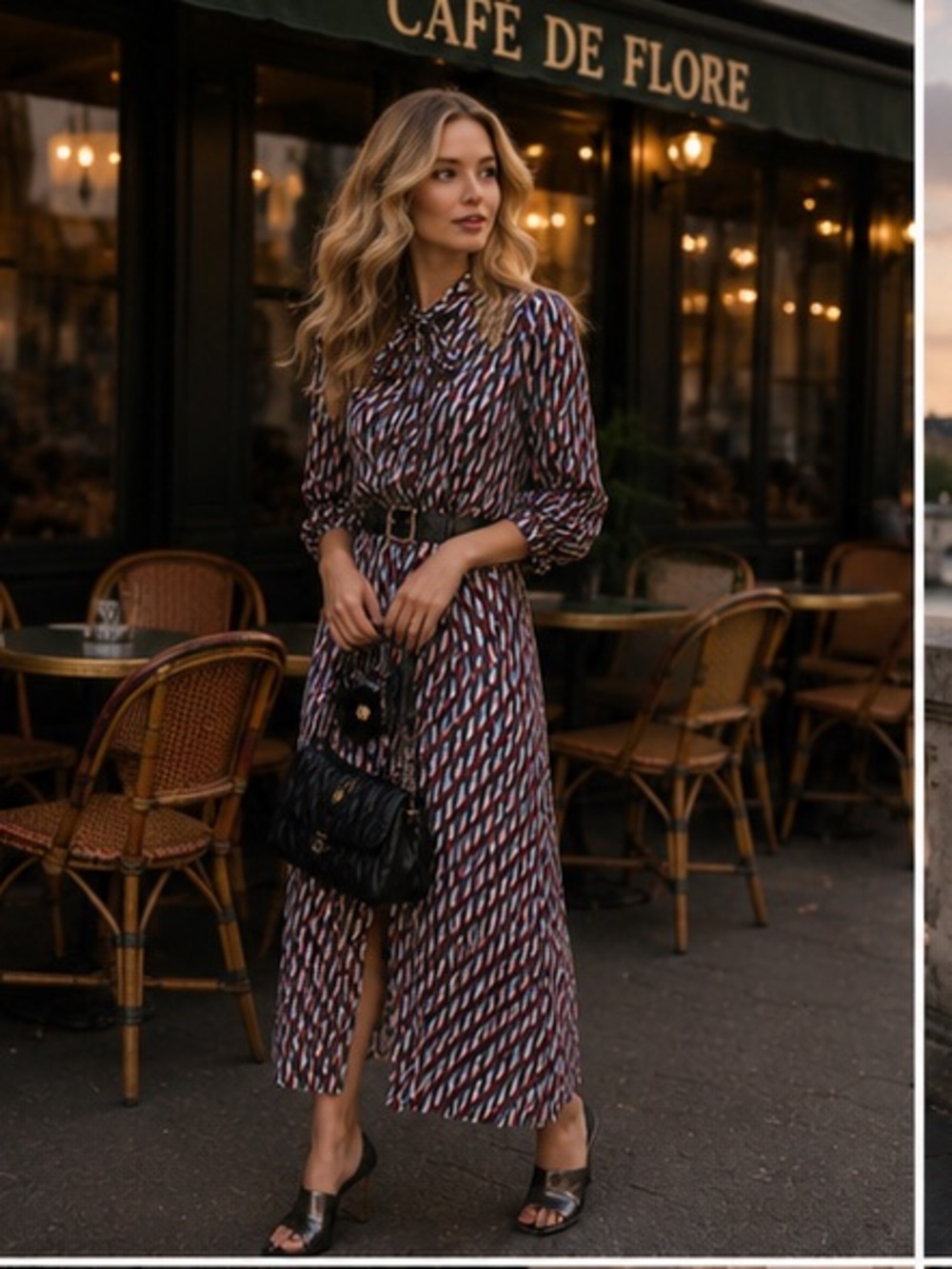 Zara tie dress bloggers fav
